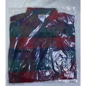 Vintage Deadstock BACKROAD BLUES Small Flannel Button Up Shirt 90s Grunge VTG